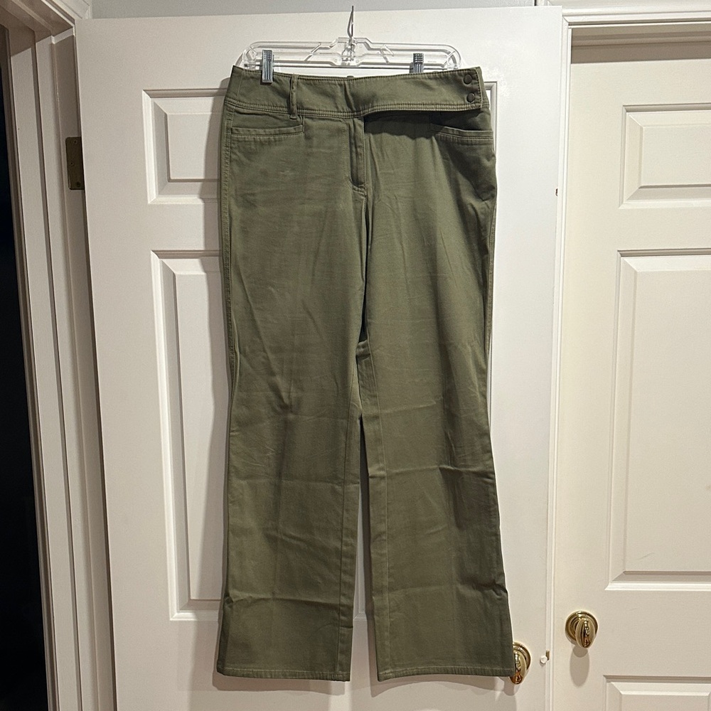 New York & Company Olive Boot Cut Pants